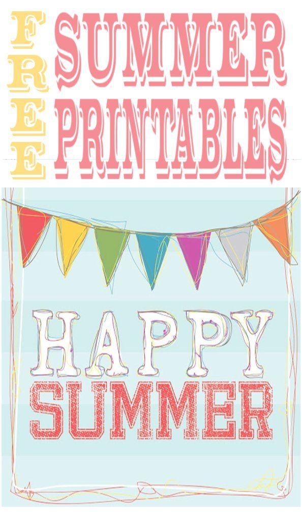 DIY Home Sweet Home Free Printables to Brighten Up Your Summer.